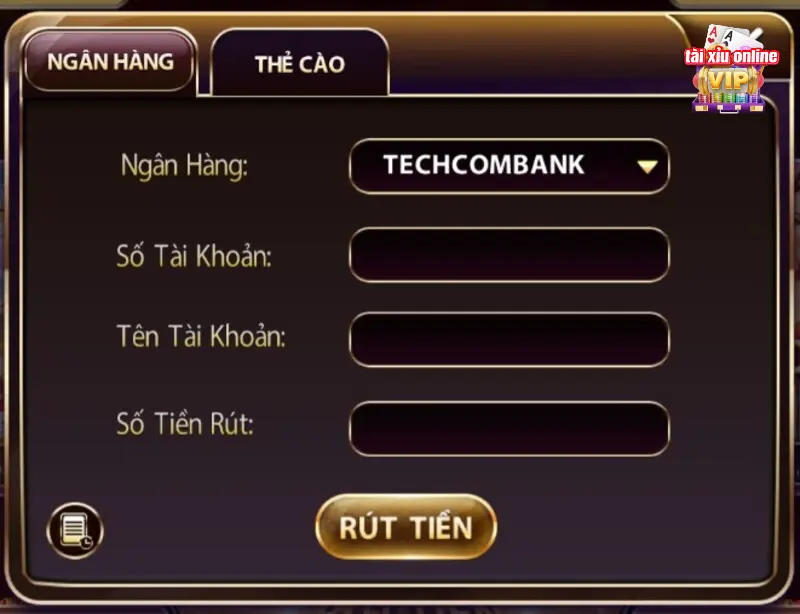 Rút tiền Tài Xỉu Online đa dạng các phương thức